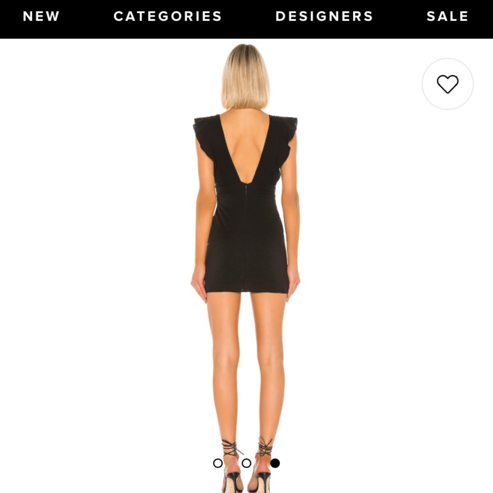 Revolve Superdown Harlow black mini dress